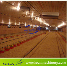 Système d&#39;alimentation semi-automatique pour poulets de chair série Leon pour ferme avicole